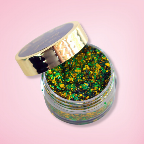 Green and Gold Glitter