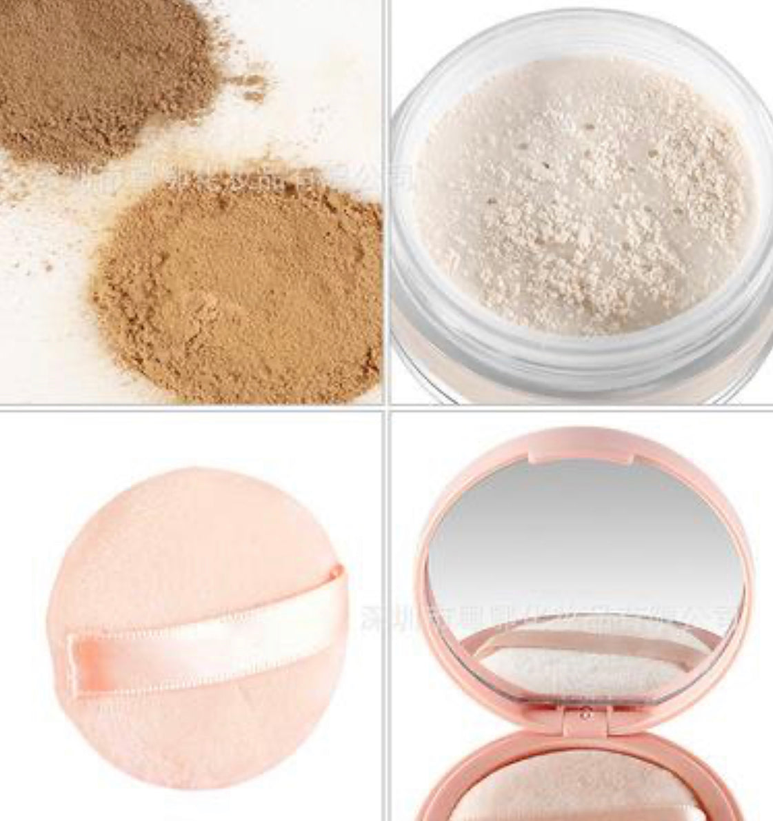 Pink Setting Powder with Mirror